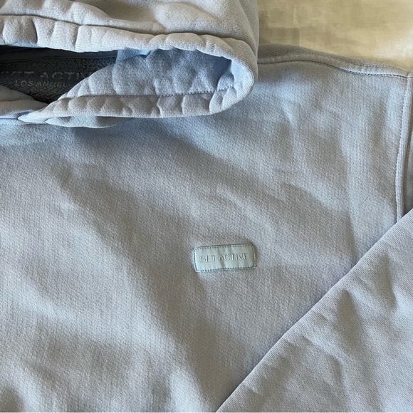 Set Active Baby Blue Hoodie and Sweatpants Set - Picture 3 of 7